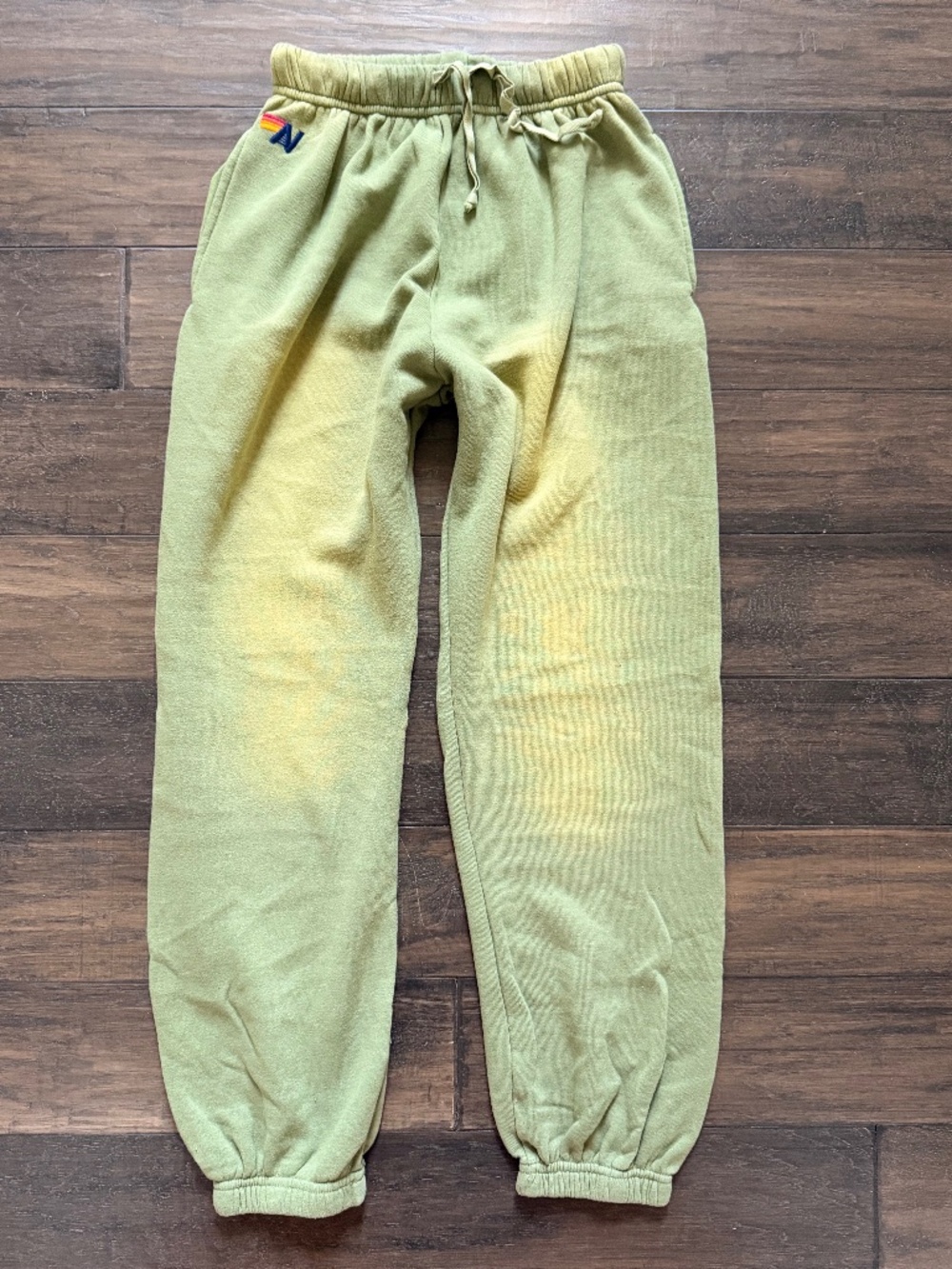 AVIATOR NATION Essential Sweatpants in Faded Army Sz M NEW $160